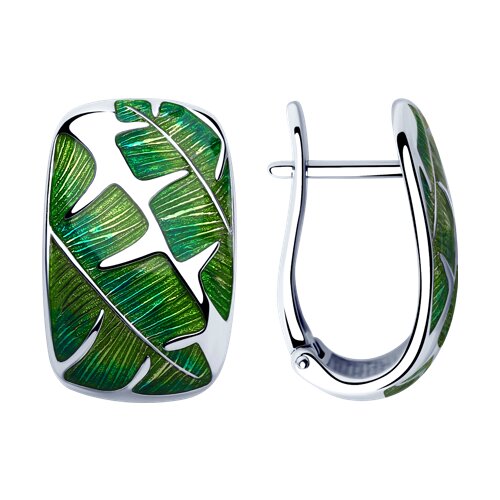 Серьги SOKOLOV - Серебро 925, Эмаль (арт. 94023316)