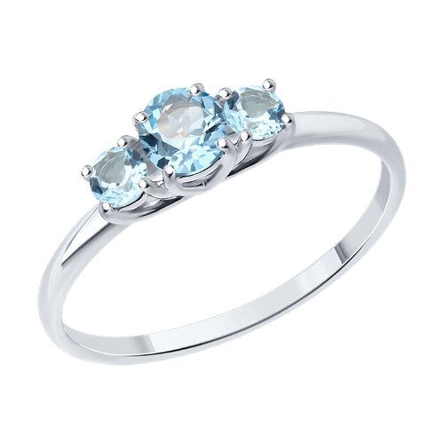 Кольцо SOKOLOV - Серебро 925, Топаз (арт. 92014423)