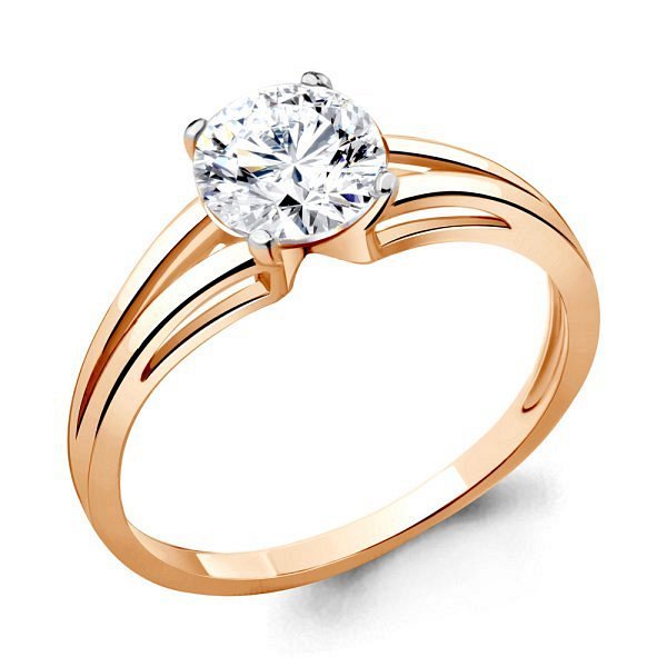 Кольцо Аквамарин - Серебро 925, Фианит (арт. 660431.6)