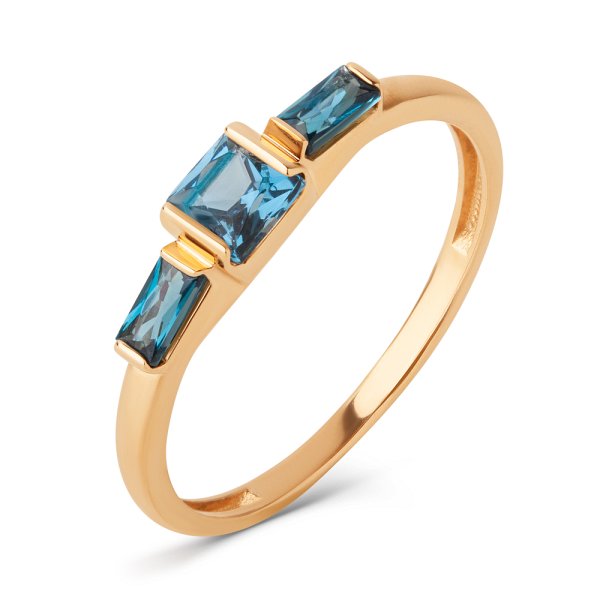 Кольцо ЮФ Династия - Золото 375, Синтетический ситалл (арт. 023191-5330)