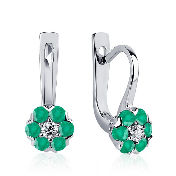 Серьги Platinum Lab. - Платина 950 (арт. ПС-247И-01)