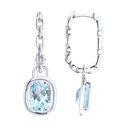 Серьги SOKOLOV - Серебро 925, Топаз (арт. 92025385)