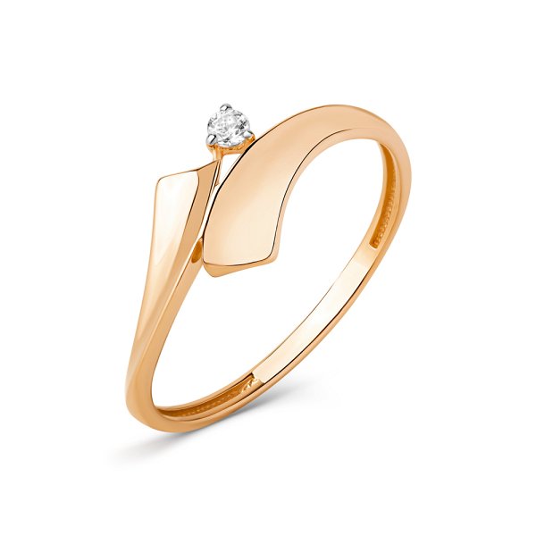 Кольцо ЮФ Династия - Золото 585, Фианит (арт. 020991-1102)