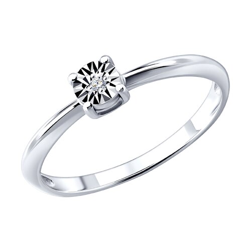 Кольцо SOKOLOV - Серебро 925, Бриллиант (арт. 87010107)