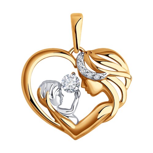 Подвеска Diamant - Золото 585, Фианит (арт. 51-130-02018-1)