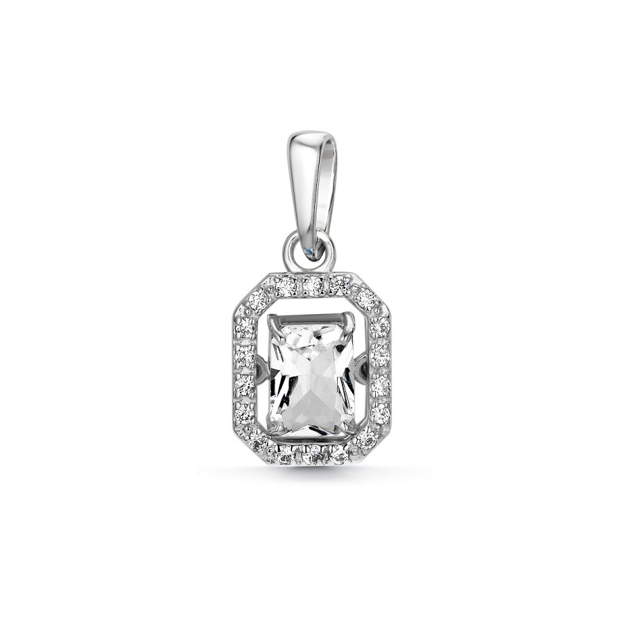 Подвеска Дар - Серебро 925, Горный хрусталь, Фианит (арт. П-5228рс42900)