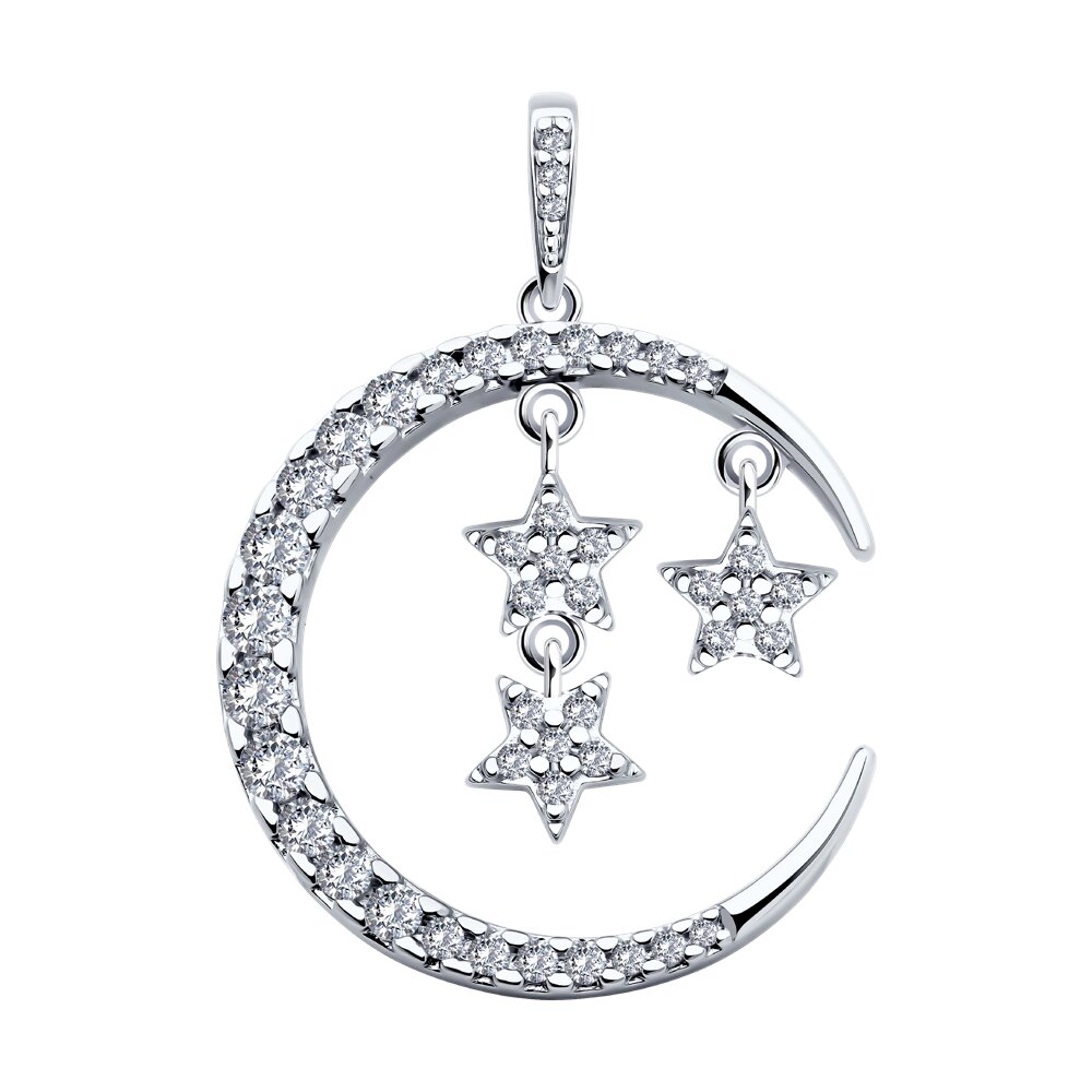 Подвеска SOKOLOV - Серебро 925, Фианит (арт. 94033200)