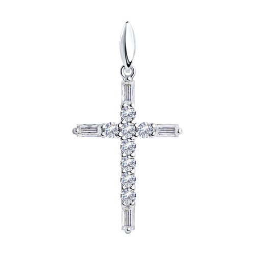 Подвеска SOKOLOV - Серебро 925, Фианит (арт. 94031380)