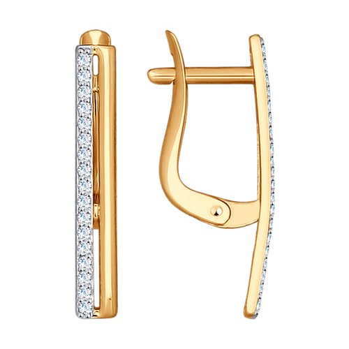 Серьги SOKOLOV - Золото 375, Фианит (арт. 027168-4)