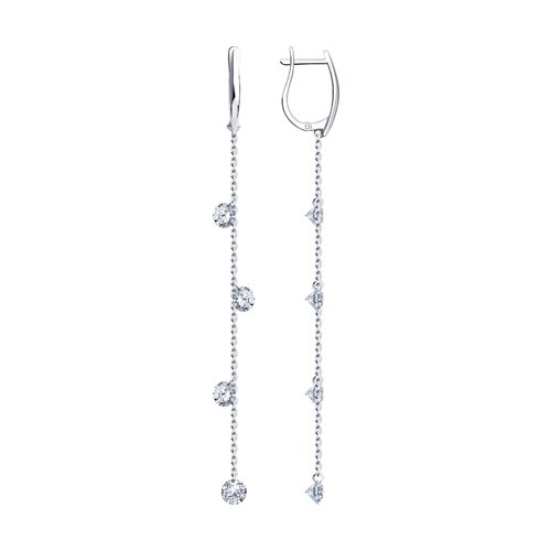 Серьги SOKOLOV - Серебро 925, Фианит (арт. 94023935)