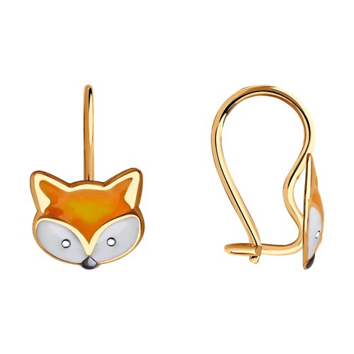 Серьги SOKOLOV - Золото 585, Эмаль (арт. 0200083)