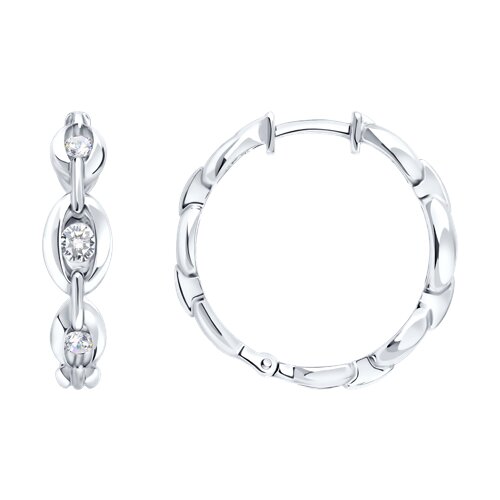 Серьги SOKOLOV - Серебро 925, Фианит (арт. 94027343)