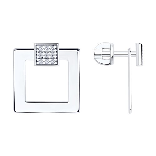 Серьги Diamant - Серебро 925, Фианит (арт. 94-122-00017-1)