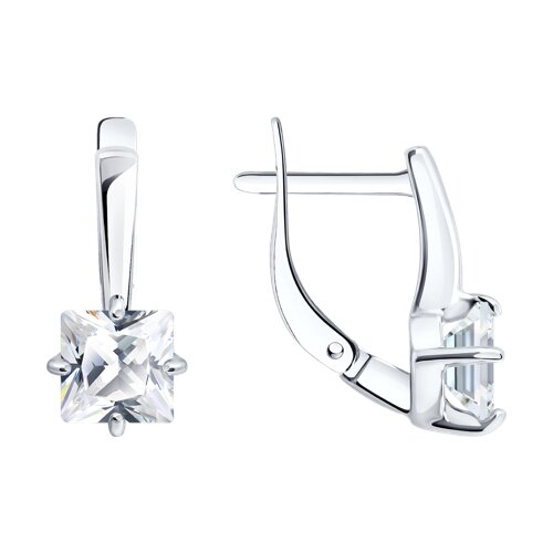 Серьги SOKOLOV - Серебро 925, Фианит (арт. 94027586)