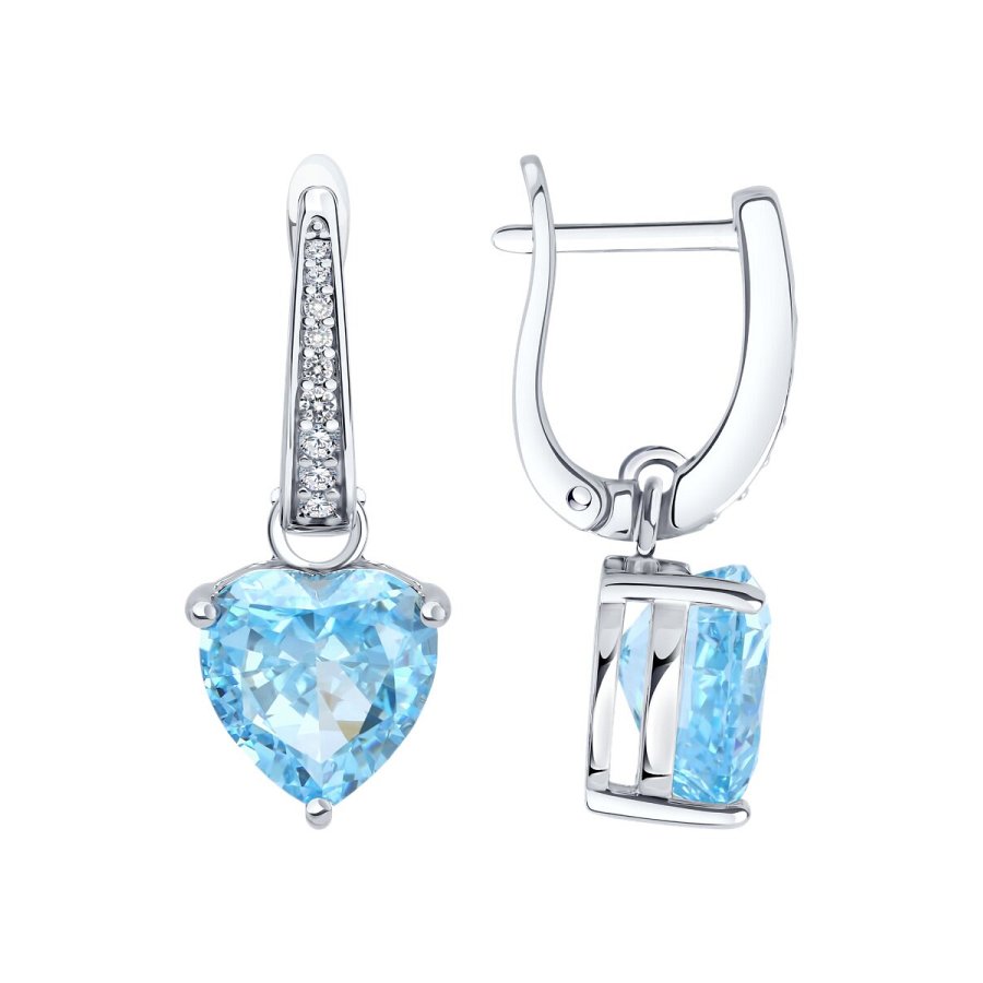 Серьги SOKOLOV - Серебро 925, Фианит (арт. 94027152-91)