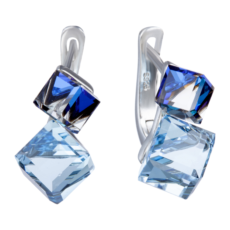 Серьги Мастер Клио - Серебро 925, Swarovski (арт. 23С147044)