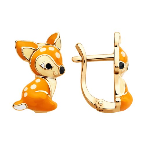 Серьги SOKOLOV - Серебро 925, Эмаль (арт. 93022442)