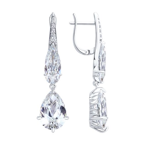 Серьги SOKOLOV - Серебро 925, Фианит (арт. 94027145)