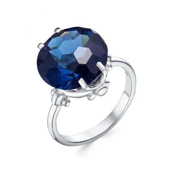 Кольцо Красная пресня - Серебро 925, Синтетический ситалл (арт. 2372205Д14)