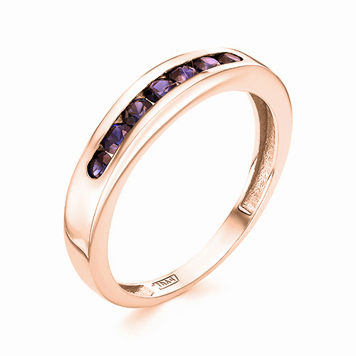 Кольцо Klondike - Золото 585, Синтетический сапфир (арт. 01-00960-01-005-01-00)