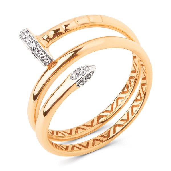 Кольцо ЮФ Династия - Золото 375, Фианит (арт. 904161-5102)