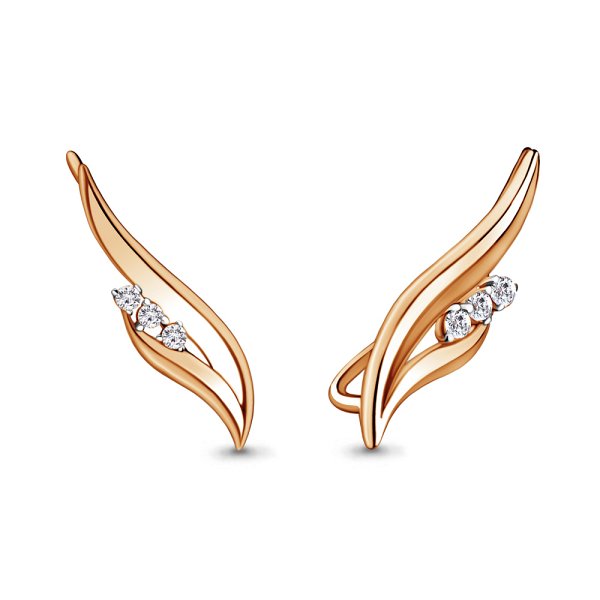 Серьги Аквамарин - Золото 375, Фианит (арт. 45504.8)