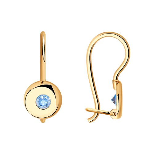 Серьги SOKOLOV - Золото 585, Фианит (арт. 027223)