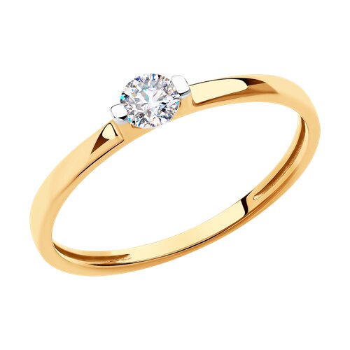 Кольцо SOKOLOV - Золото 375, Фианит (арт. 31-110-00840-1)