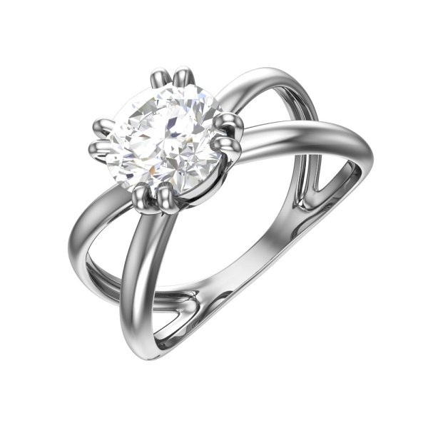 Кольцо POKROVSKY - Серебро 925, Фианит (арт. 1101340-00775)