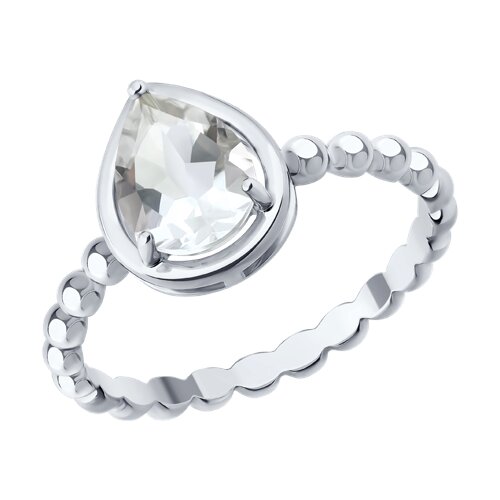 Кольцо SOKOLOV - Серебро 925, Горный хрусталь (арт. 92014696)