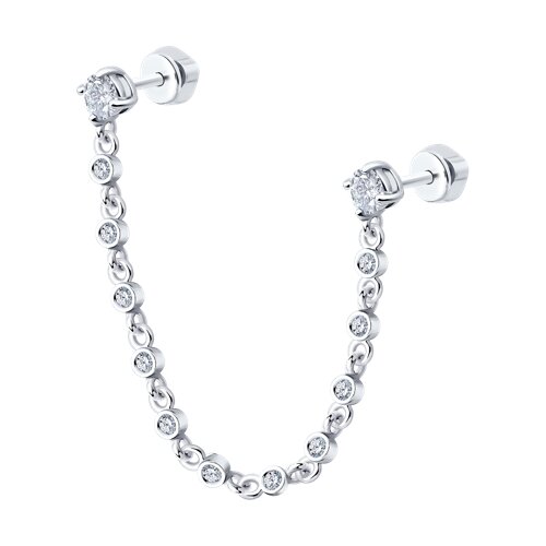 Серьга SOKOLOV - Серебро 925, Фианит (арт. 94170365)