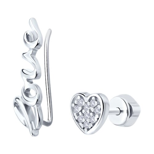 Серьги Diamant - Серебро 925, Фианит (арт. 94-122-02295-1)