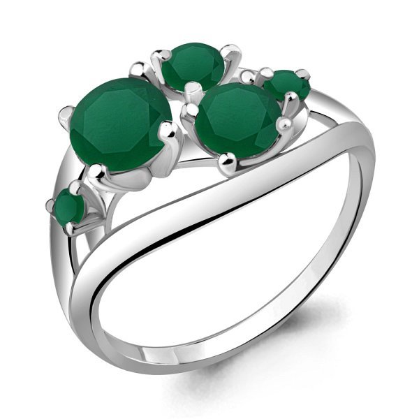 Кольцо Аквамарин - Серебро 925, Агат (арт. 6508809.5)