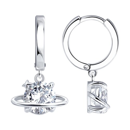 Серьги SOKOLOV - Серебро 925, Фианит (арт. 94027820)