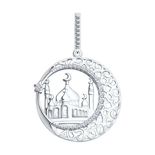 Подвеска SOKOLOV - Серебро 925, Фианит (арт. 94031221)