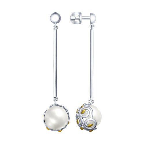 Серьги SOKOLOV - Серебро 925, Жемчуг культивированный (арт. 94022647)