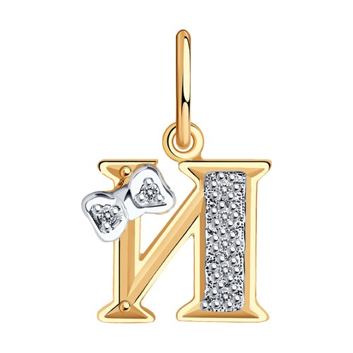 Подвеска SOKOLOV - Золото 585, Фианит (арт. 030656)