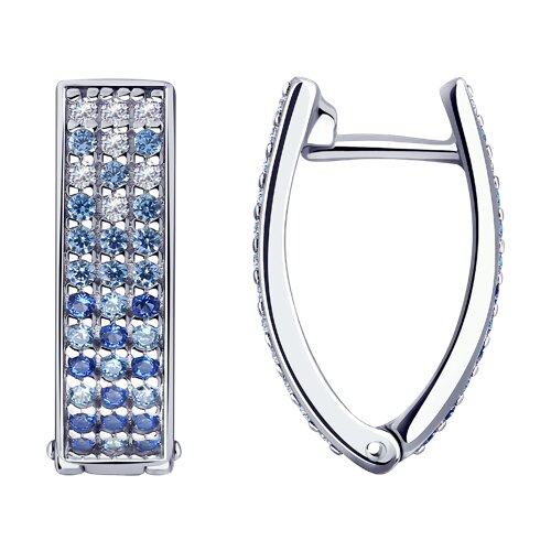 Серьги SOKOLOV - Серебро 925, Фианит (арт. 94024018)