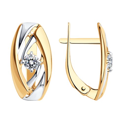 Серьги SOKOLOV - Золото 375, Фианит (арт. 027253-4)