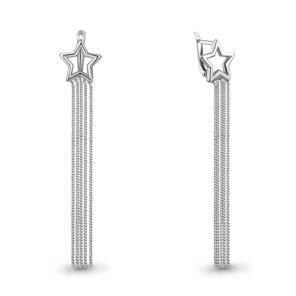 Серьги Аквамарин - Серебро 925 (арт. 34084.5)