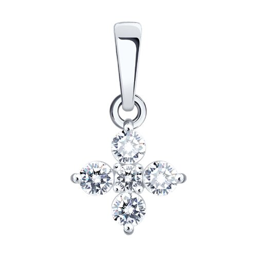 Подвеска SOKOLOV - Золото 585, Фианит (арт. 036881-3)