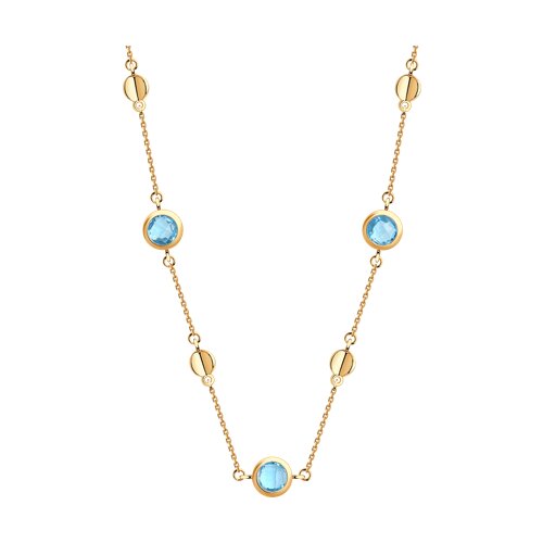 Колье SOKOLOV - Золото 375, Топаз (арт. 37770278)