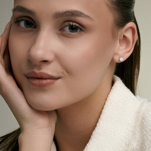 Серьги SOKOLOV - Серебро 925, Фианит (арт. 94027714)