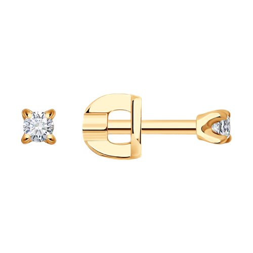 Серьги SOKOLOV - Золото 375, Фианит (арт. 021054-4)