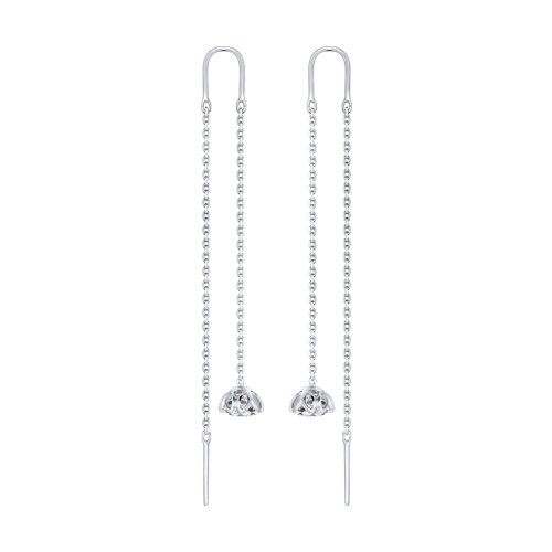 Серьги SOKOLOV - Серебро 925, Фианит (арт. 94025666)