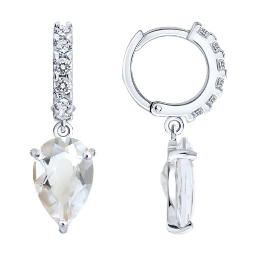 Серьги SOKOLOV - Серебро 925, Горный хрусталь (арт. 92025389)