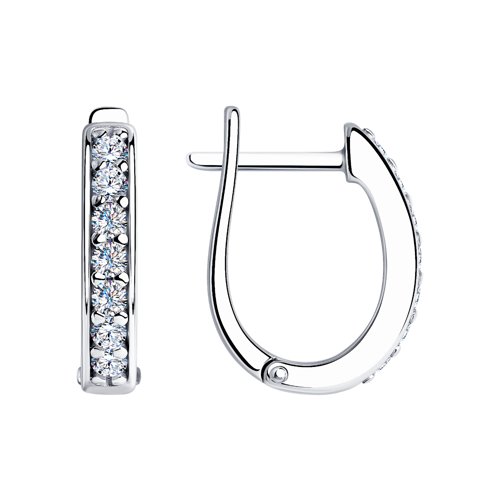 Серьги SOKOLOV - Серебро 925, Фианит (арт. 94024239)