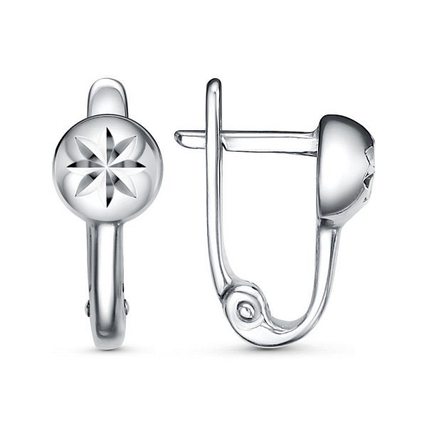 Серьги Красная пресня - Серебро 925 (арт. 33014978Пл5)