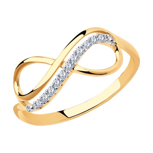 Кольцо SOKOLOV - Золото 375, Фианит (арт. 016622-4)