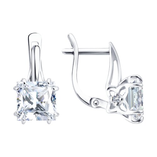 Серьги SOKOLOV - Серебро 925, Фианит (арт. 94027352)